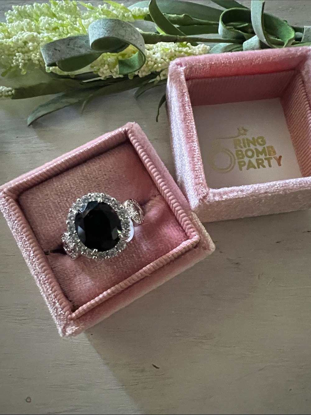 Bomb Party 2424 Black Onyx ring size 7